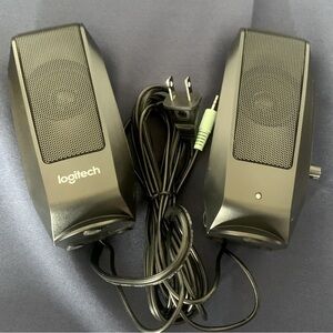 Logitech S-120 Computer Speakers, black, NWT